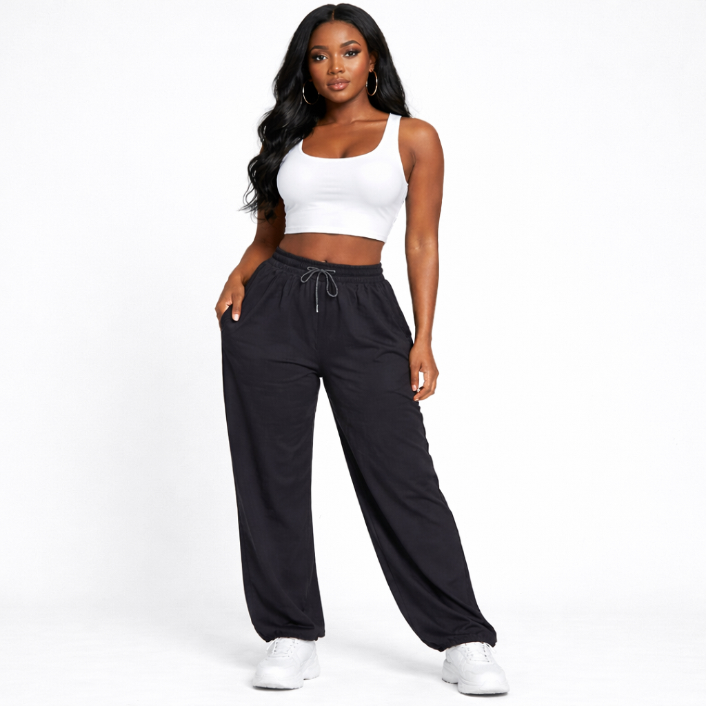 Stylish Women Relaxed Fit Drawstring Jogger Pants